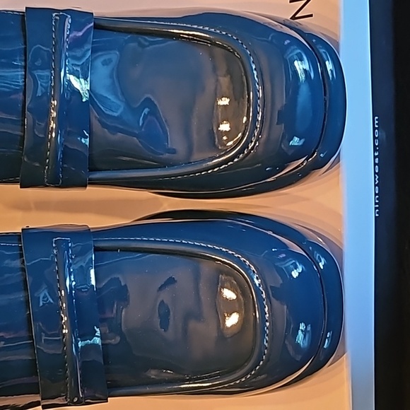 Nine West - Never Been Worn - Verge3 - Dark Blue - Size 10 - Chunky Heel - Picture 6 of 8